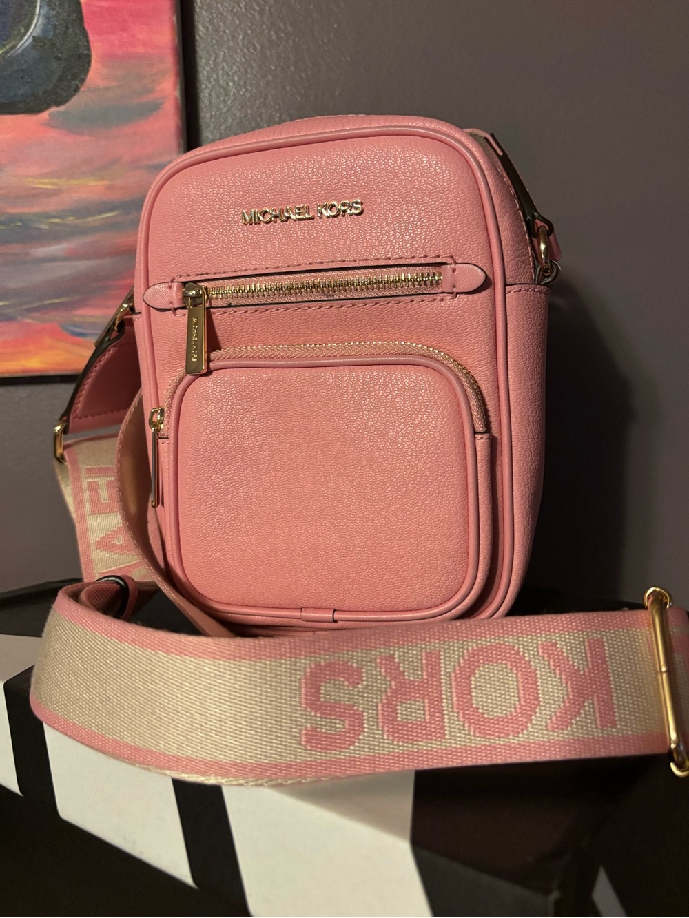 Michael Kors Medium Leather Crossbody Bag